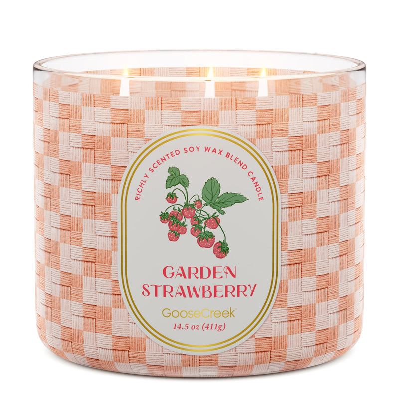 Garden Strawberry 3-Wick Candle Series 1-0522
